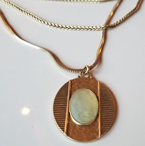 Lucky Brand long multi chain necklace